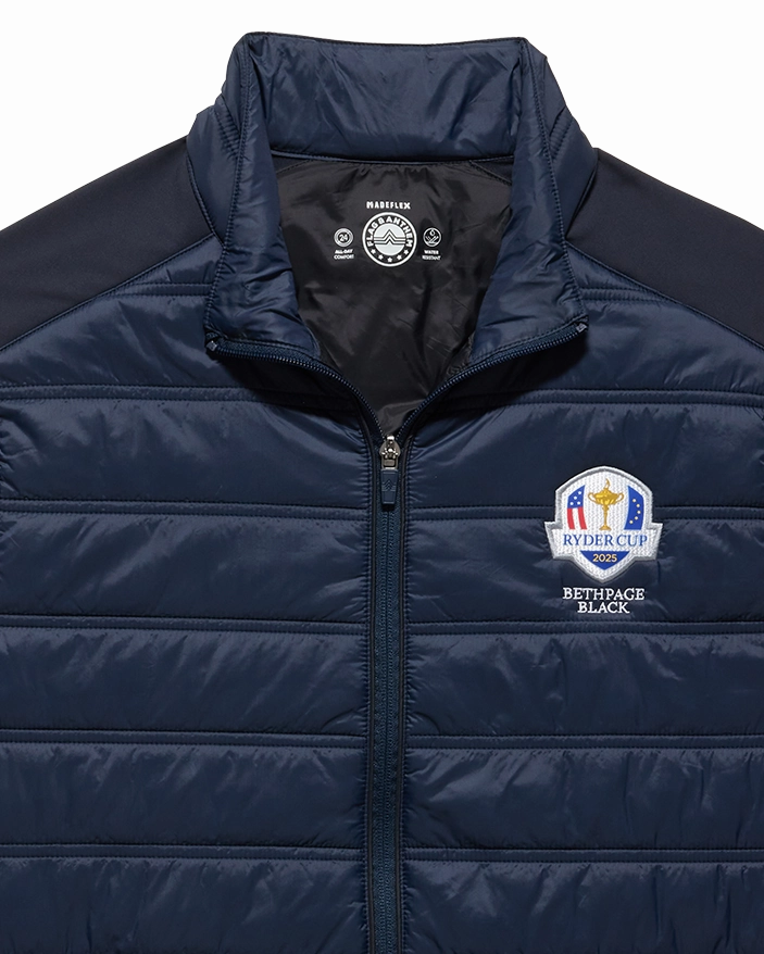 Taped Seam Construction Clean Lines 2025 RYDER CUP MOVEMENT PERFORMANCE PUFFER VEST