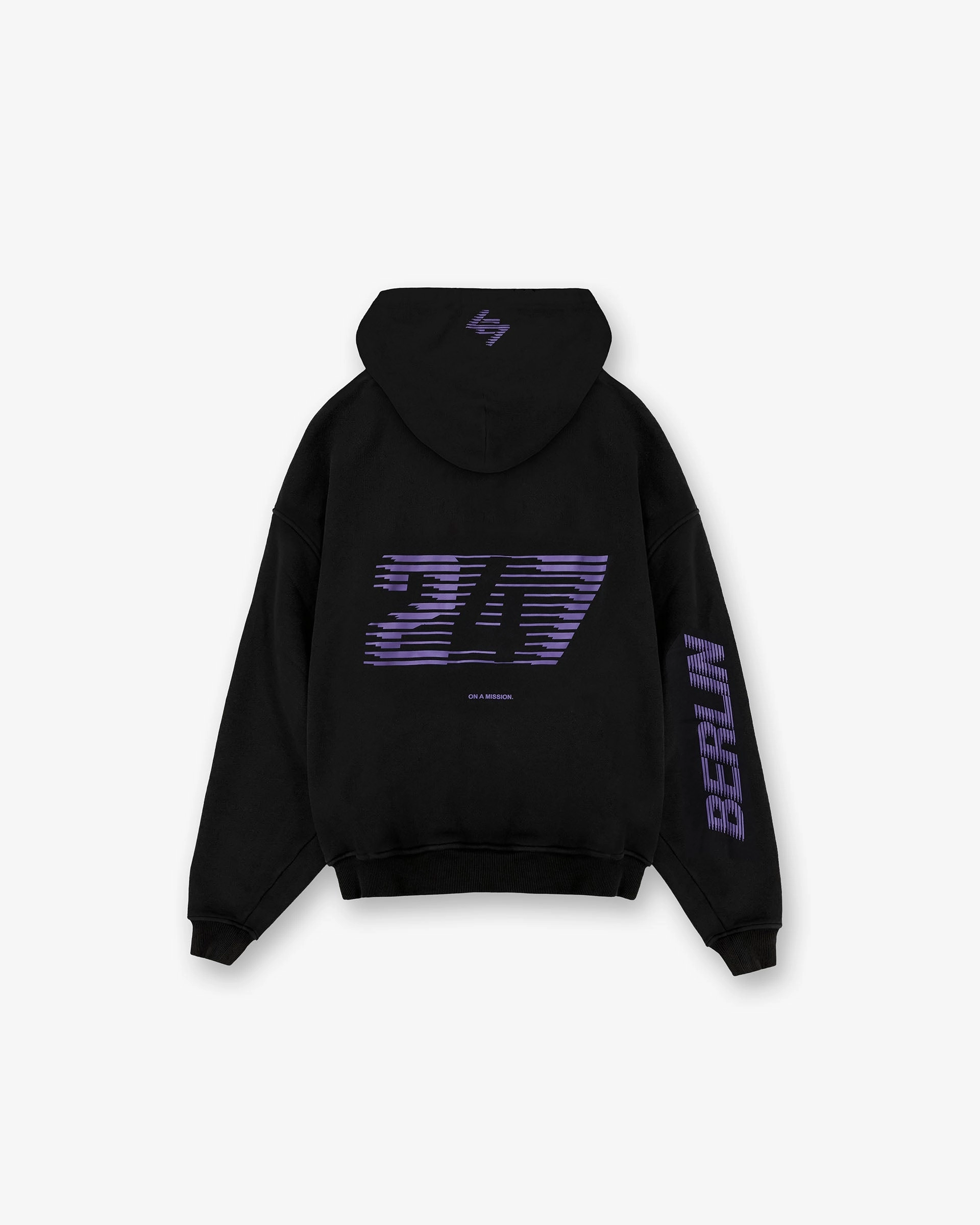 Easter wear 247 Berlin Hoodie - Black Purple