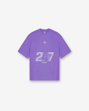 247 Berlin T-Shirt - Purple Casual Comfort Look Quality Layer