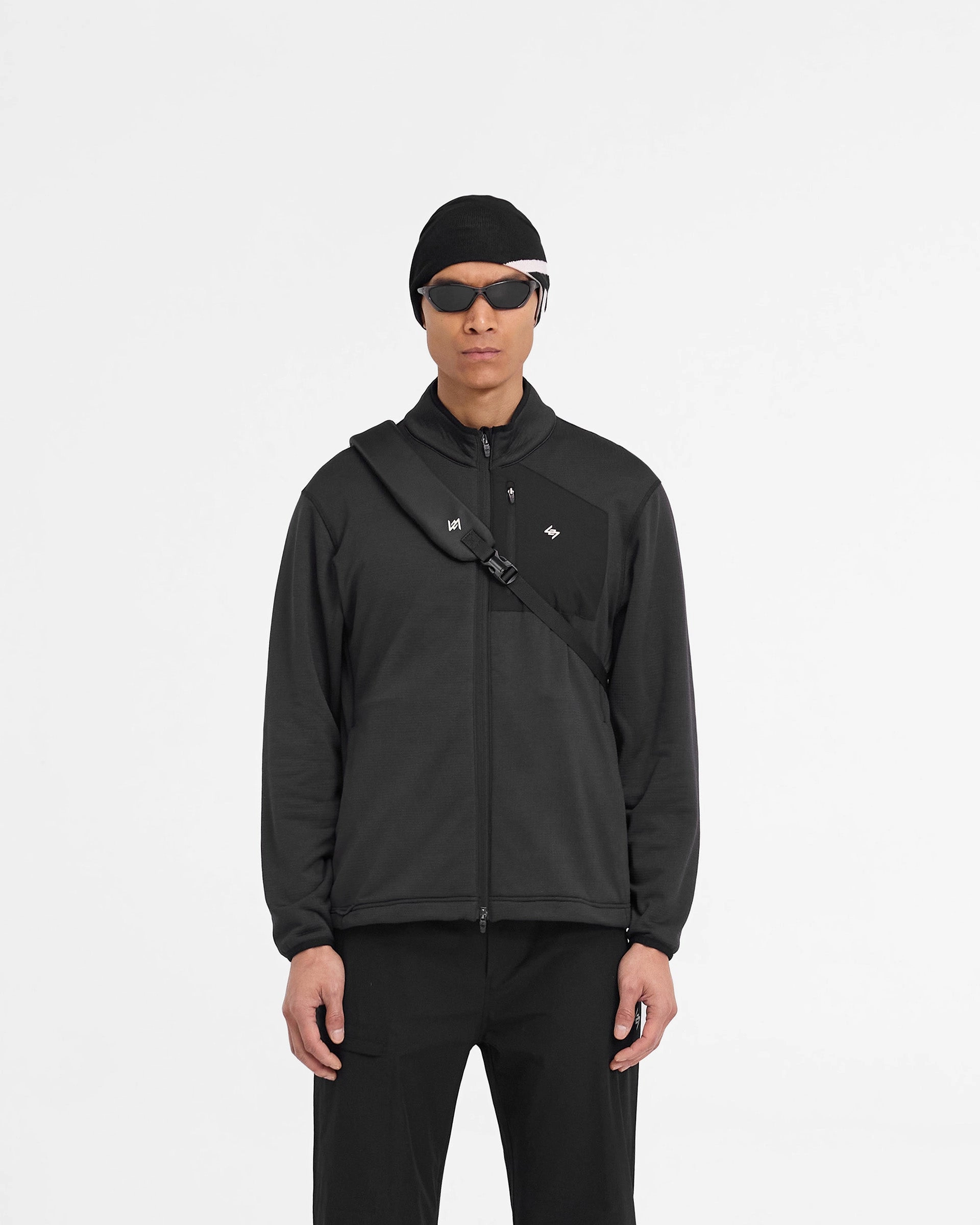 247 Full Zip Fleece - Black No Collar
