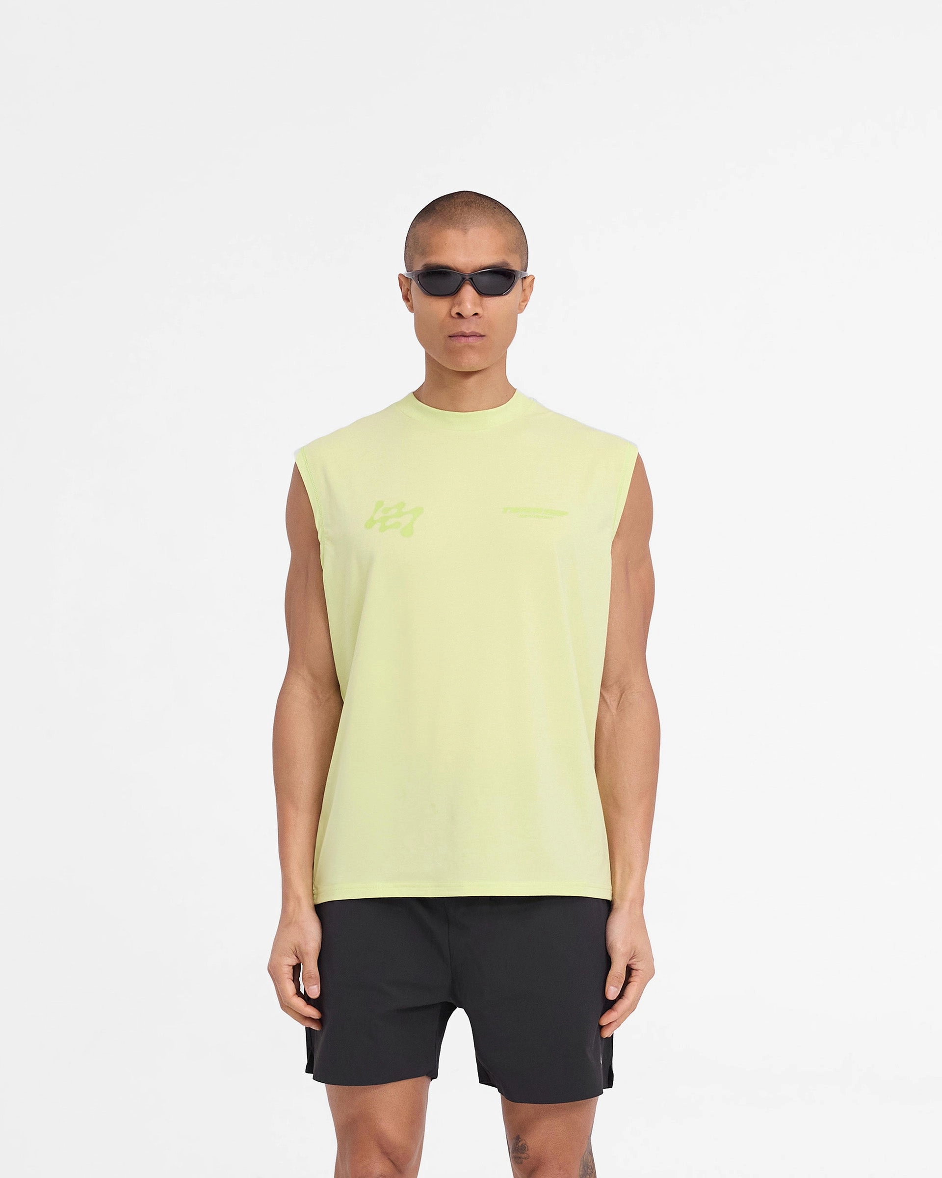 Anti Bacterial Treatment 247 Future Terrains Oversized Tank - Shadow Lime