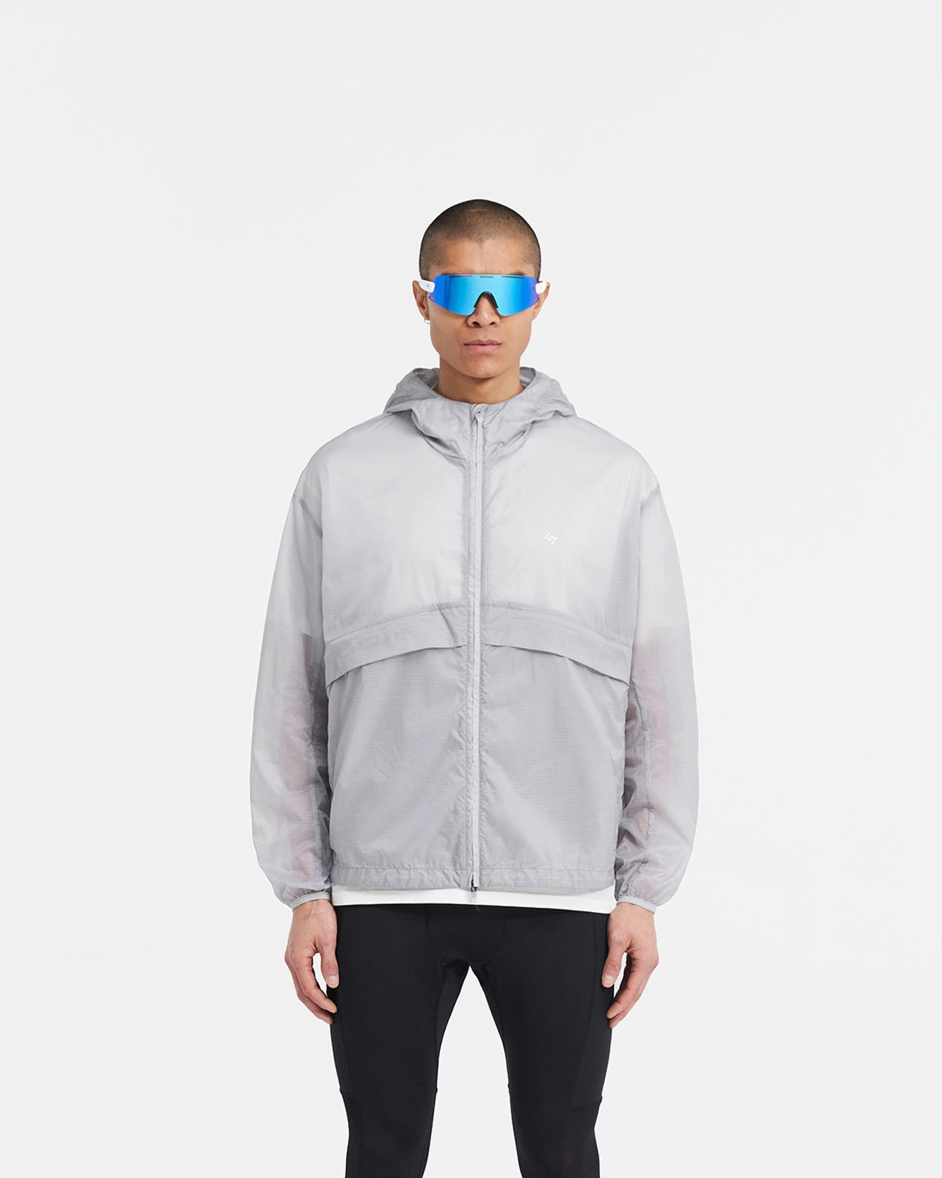 247 Hooded Training Jacket - Moonstone Weatherproof Construction