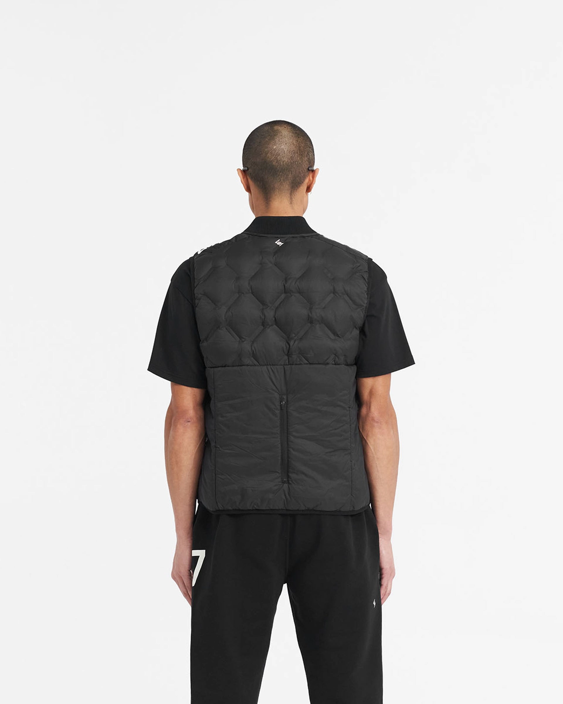 247 Lightweight Gilet - Black Ergonomic Fit Wrinkle Free Fabric