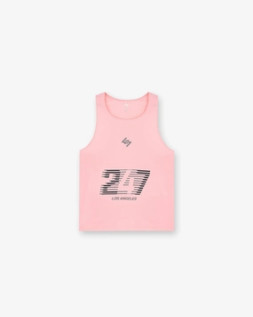 Premium Comfort Chic and Cozy 247 Los Angeles Singlet - Pink