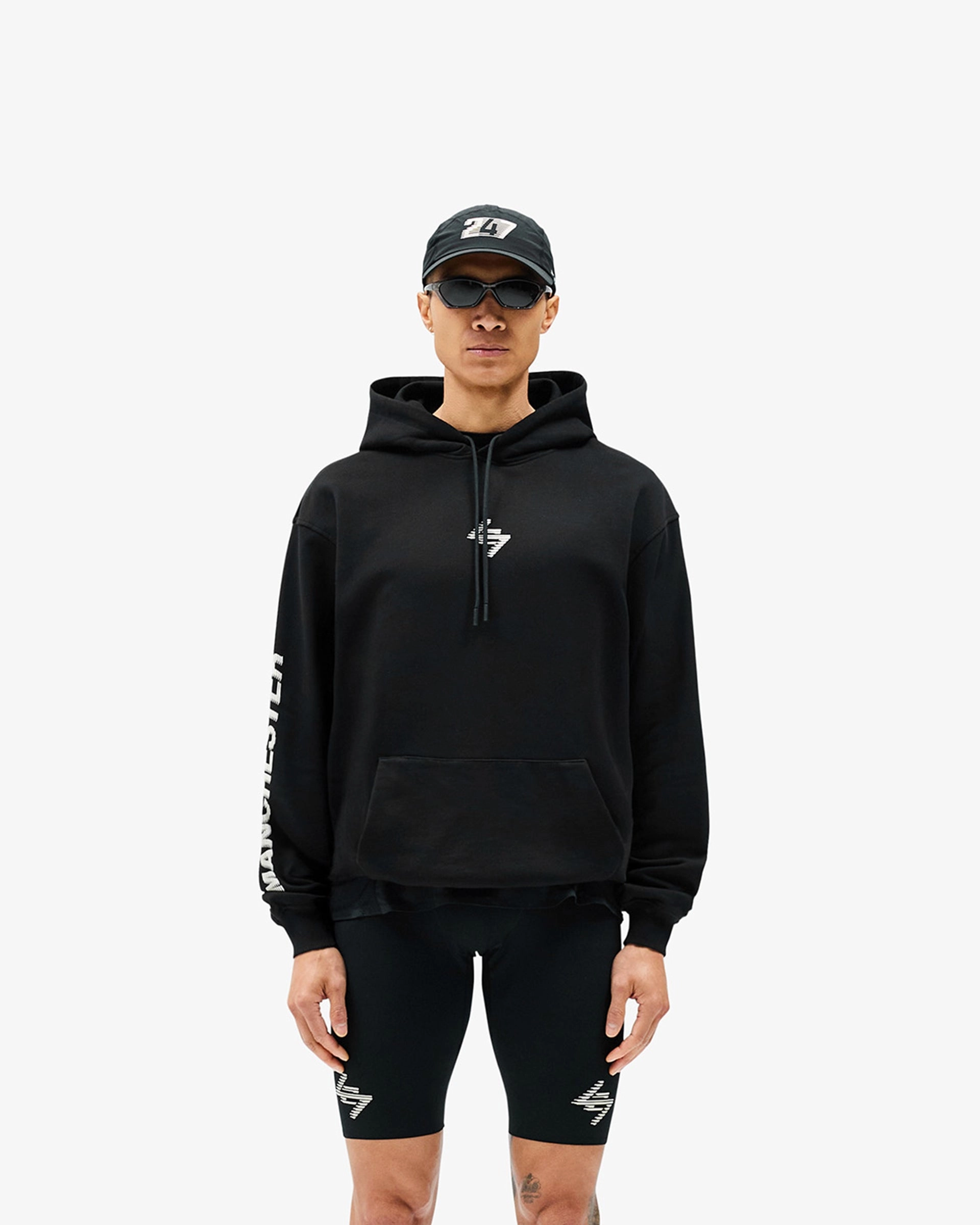 City Mood Wear Bee like 247?Manchester Hoodie - Black