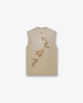 247 Motion Oversized Tank - Pebble Cozy Waistband Trendy Look