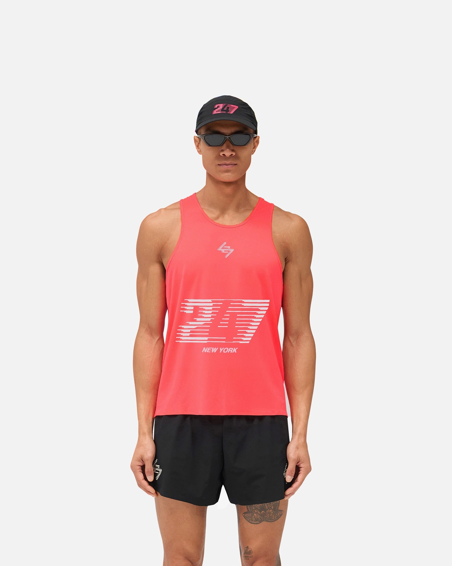 247 New York Singlet - Pink Relaxed Smart