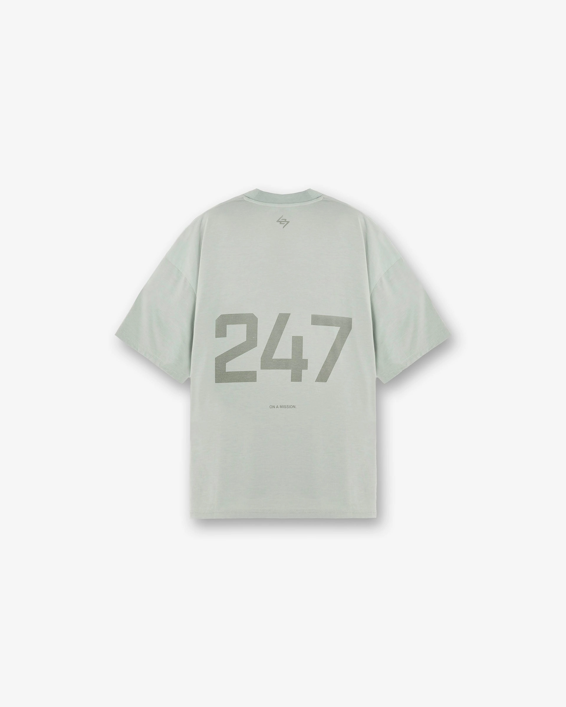 247 Oversized T-Shirt - Sage Casual Ease Ethically Sourced Material