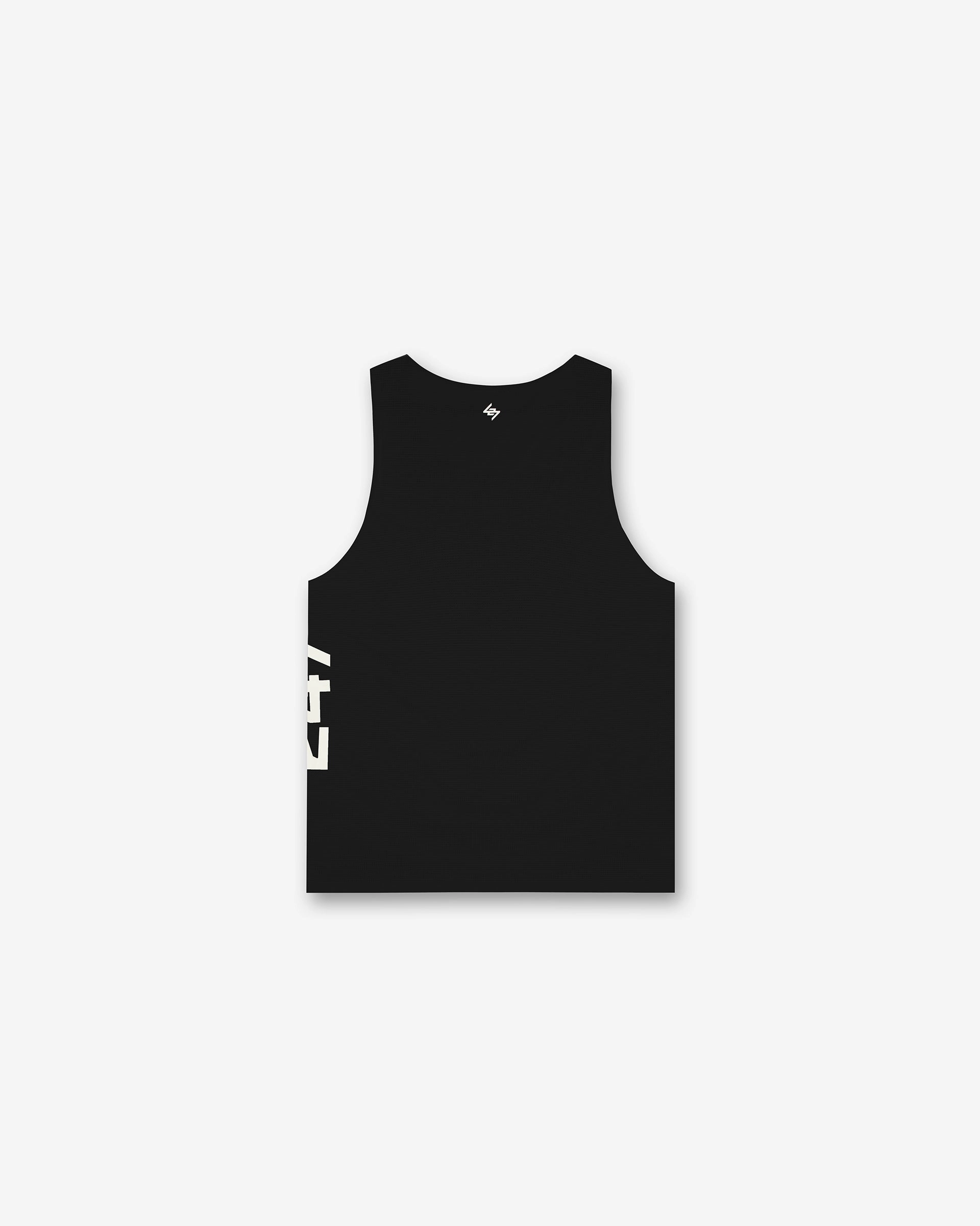 Comfy Waistband Casual Layer Wear 247 Singlet - Jet Black