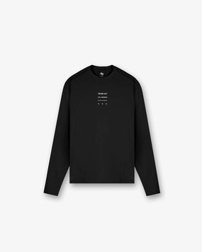 247 Trail Long Sleeve T-Shirt - Black Colorfast Dye