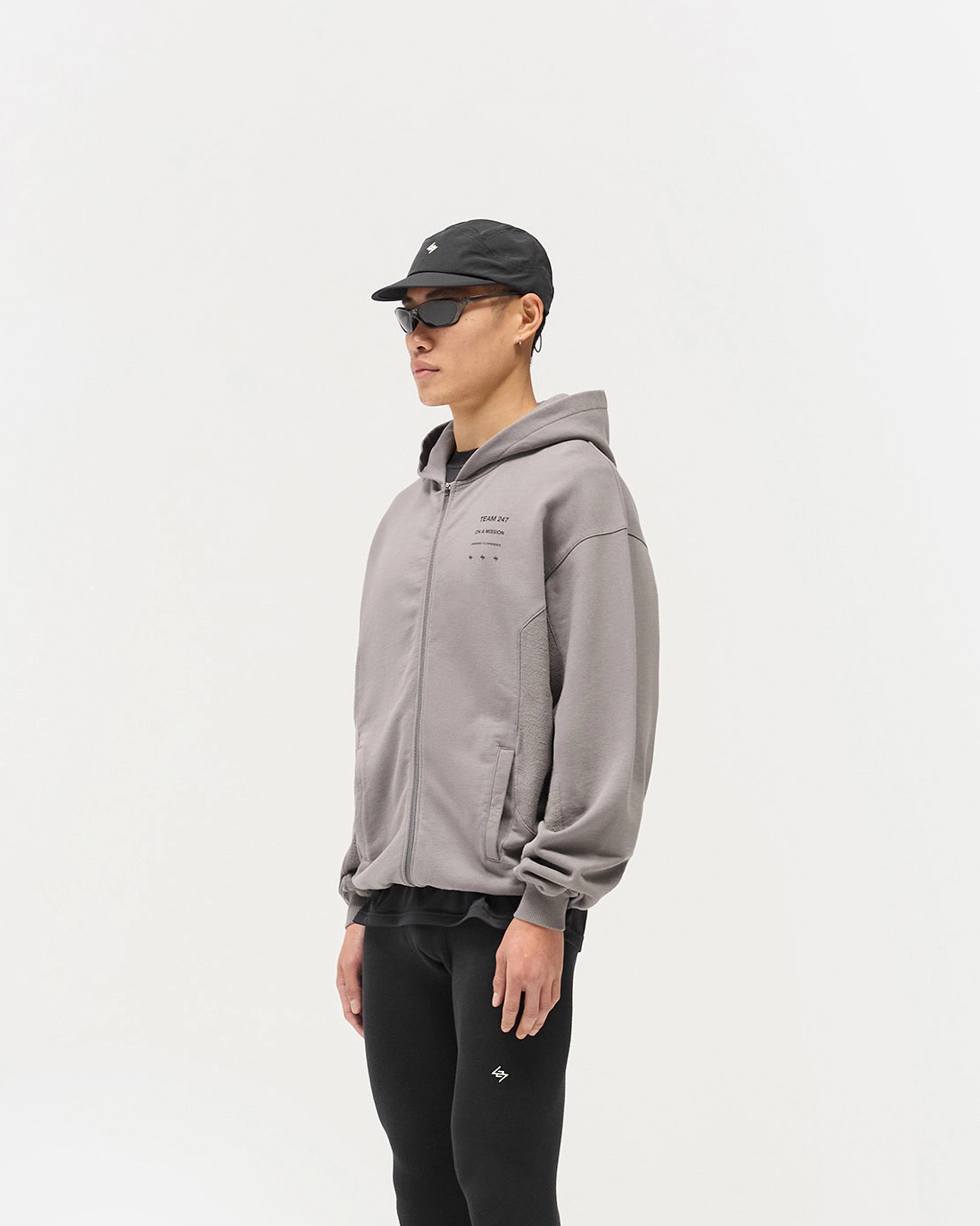 winter break Fit Movement 247 Uprising Zip Hoodie - Steel
