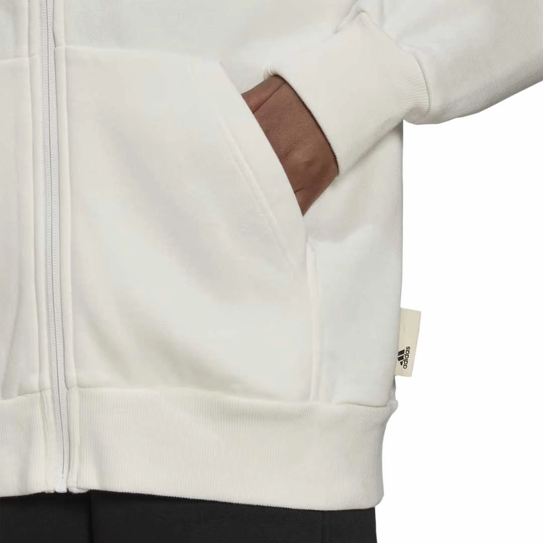 ElasticCuffs adidas - Women's Studio Lounge Fleece Full-Zip Hoodie (HC6386)