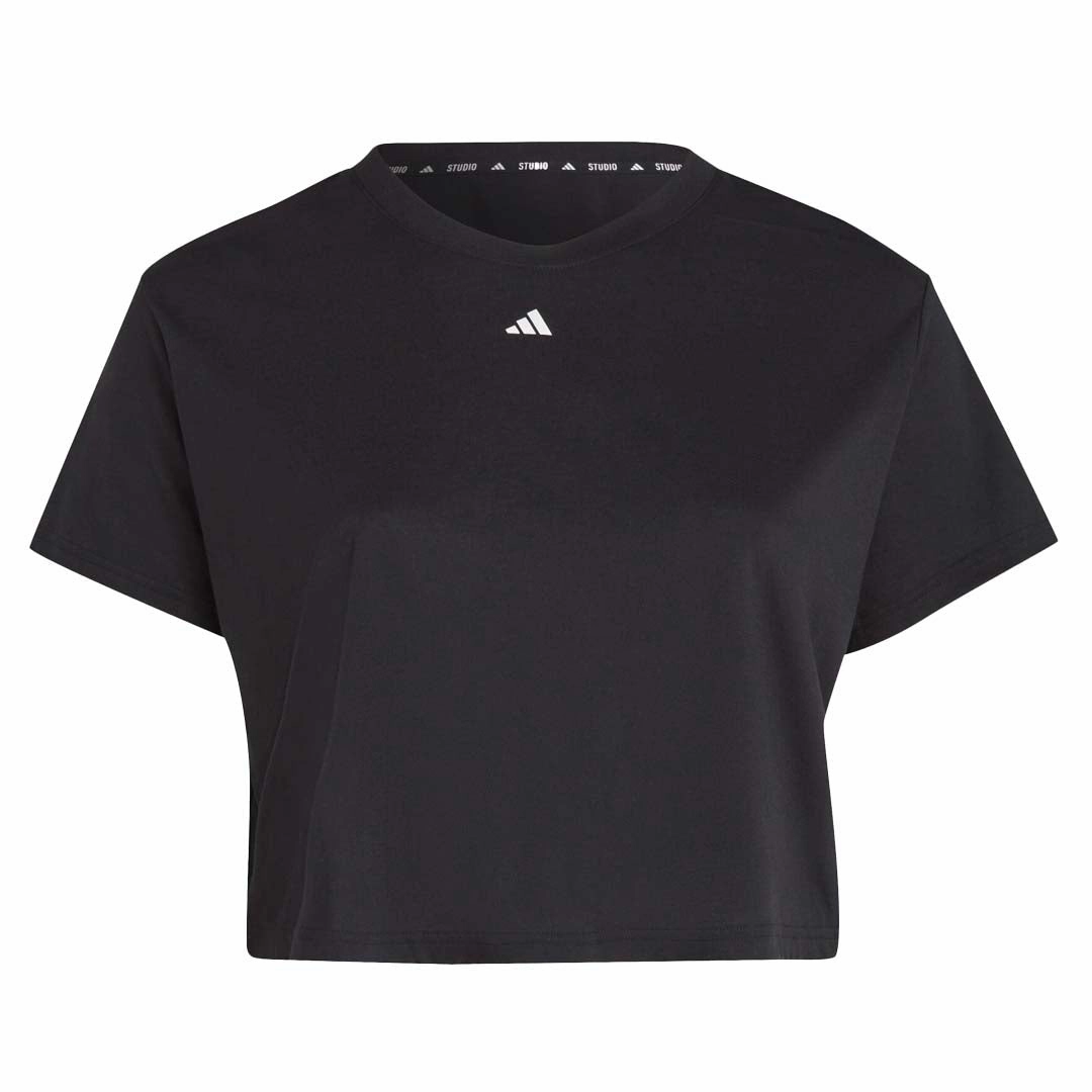 Compact Travel Friendly Heavyweight Fabric adidas - Women's Studio SS T-Shirt (Plus Size) (HN5552)