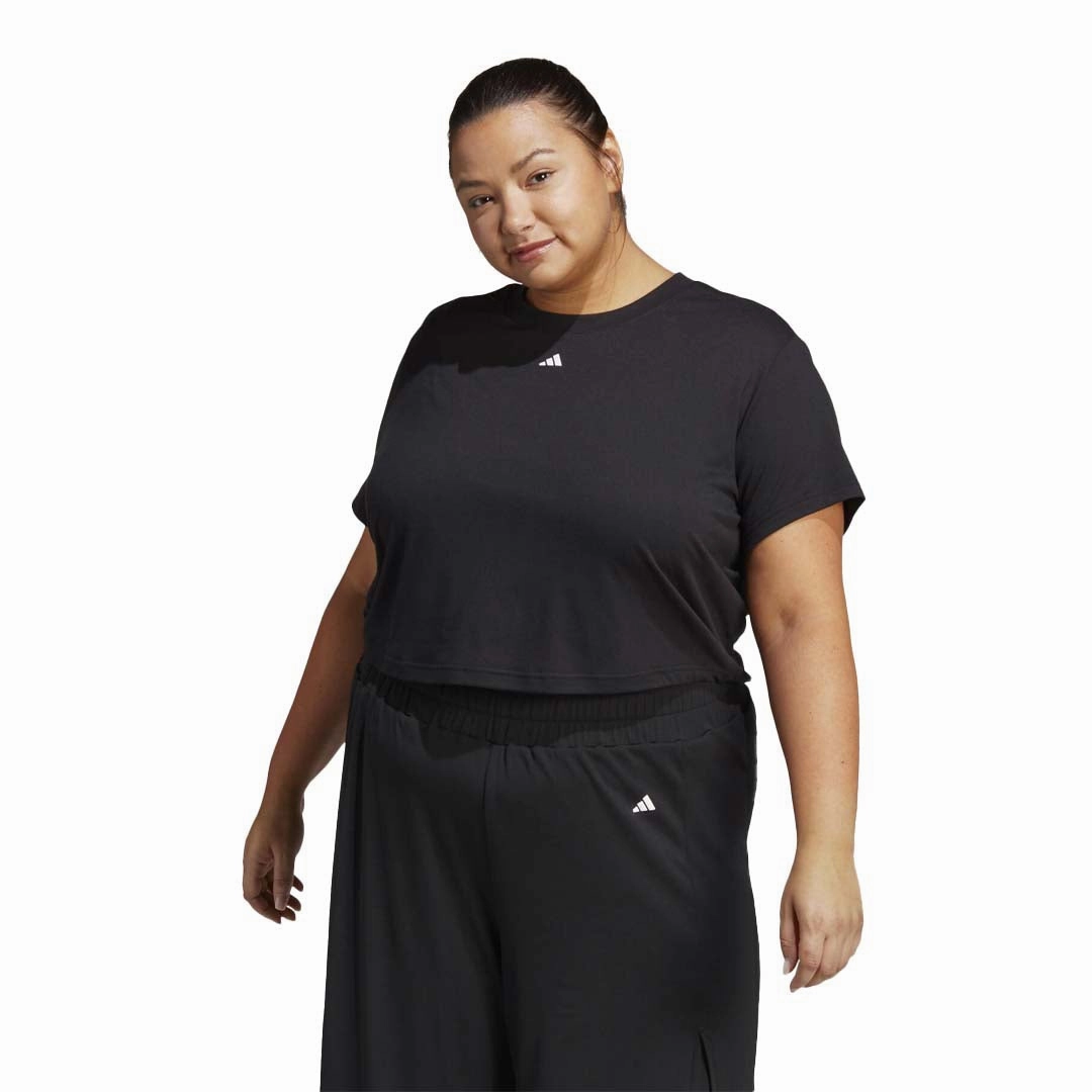 adidas - Women's Studio SS T-Shirt (Plus Size) (HN5552) Easy Layering