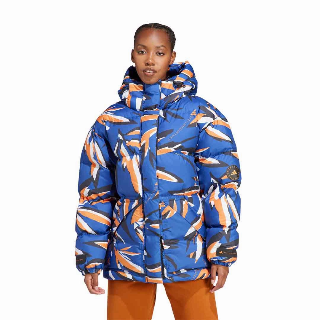 adidas - Women's adidas by Stella McCartney Mid-Length Padded Puffer Jacket (IN2823) AirflowVents Comfy Street Piece