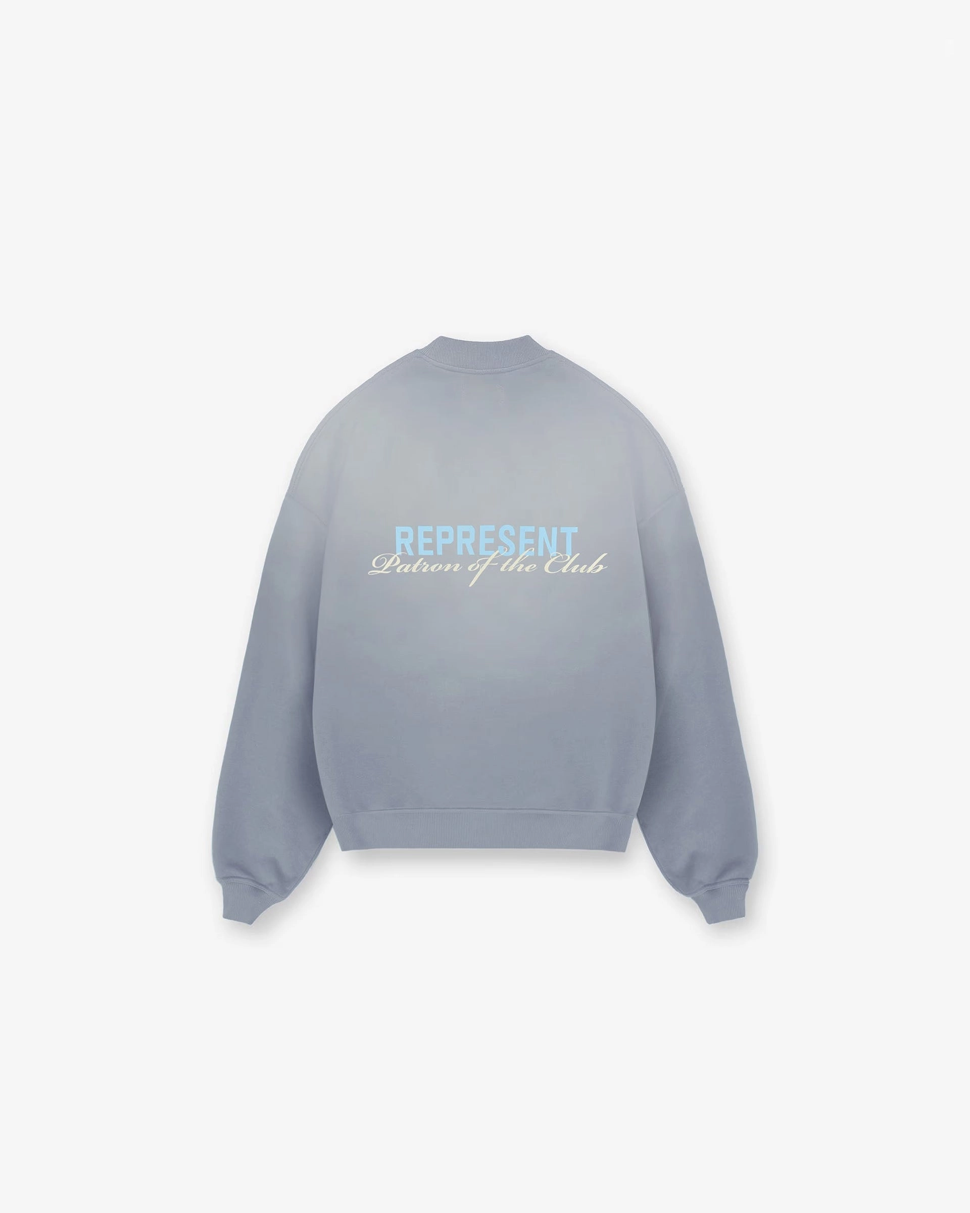 Patron Of The Club Sweater - Washed Grey Soft Material Reinforced Neckline Stitching