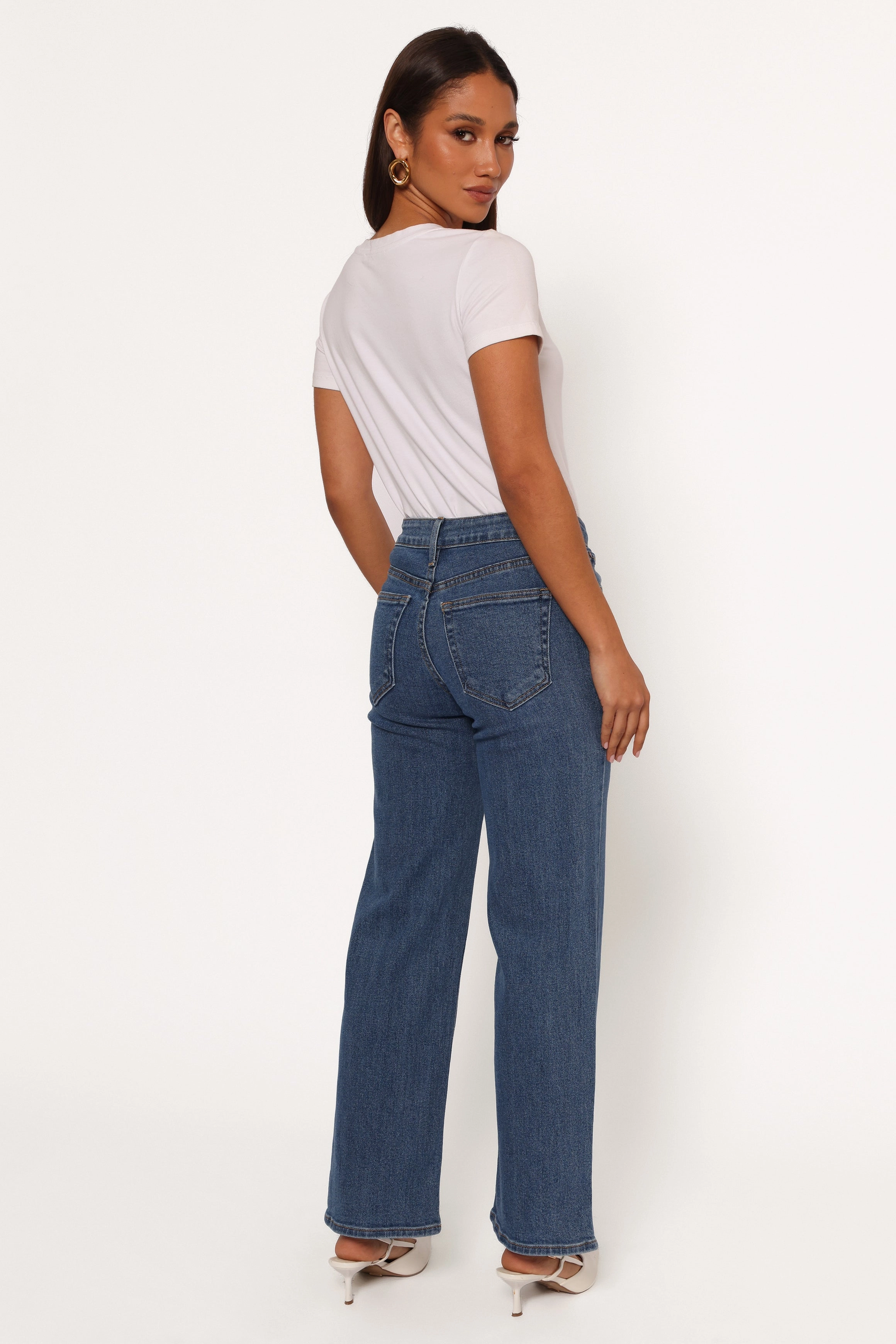 Just Black Uncut Straight Leg Jean - Dark Denim Date Night Sustainable