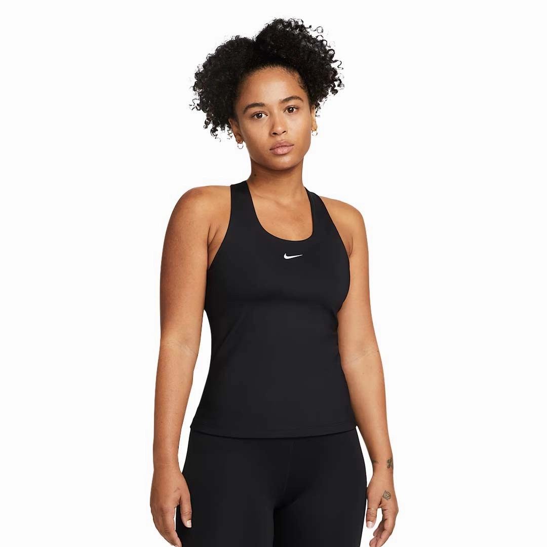 Nike - Women's Swoosh Bra Tank Top (DV9897 010) Non Irritating Seams Abrasion Proof Shoulders
