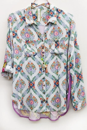 Built In Filter Layer Active Design Magnificent Violet Shirt by Aratta