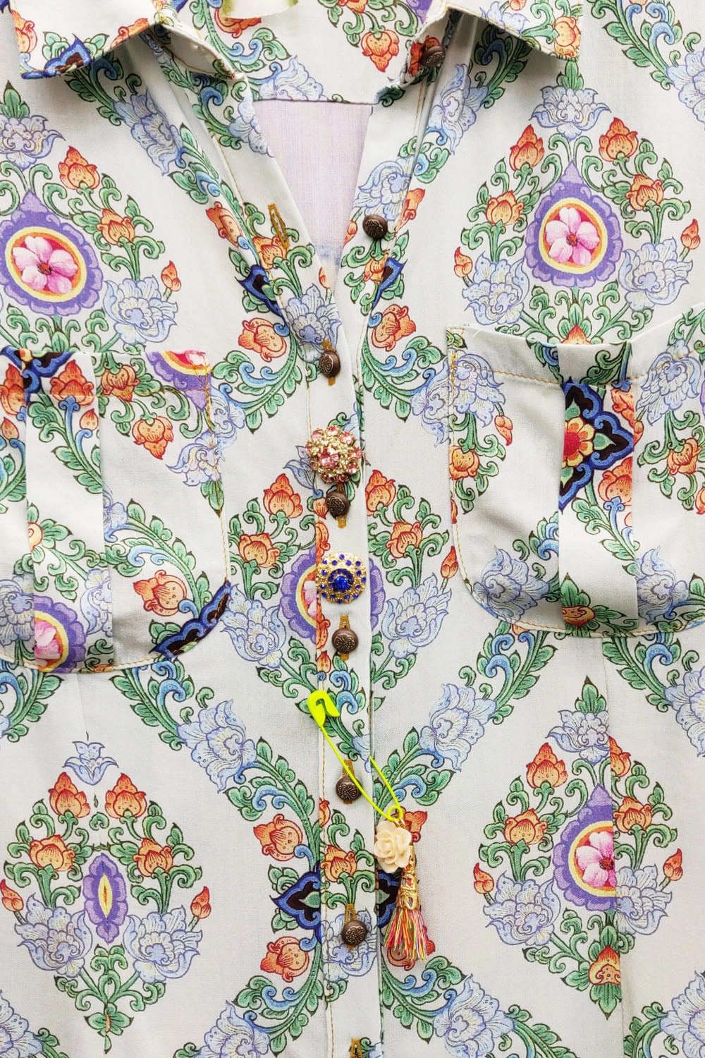 Magnificent Violet Shirt by Aratta Interlock Weave