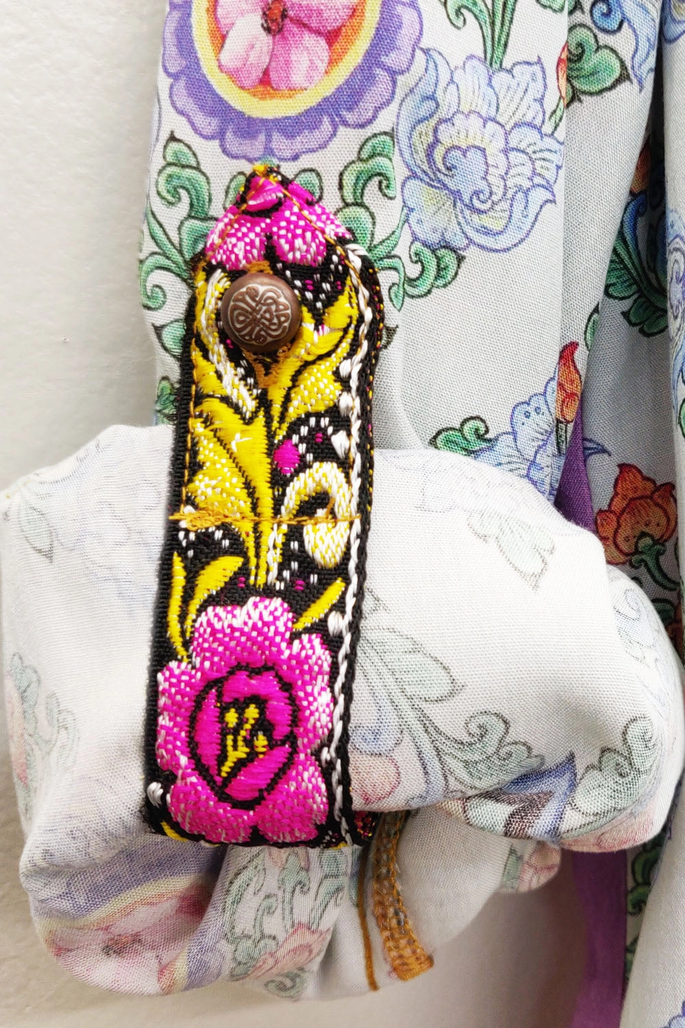 Magnificent Violet Shirt by Aratta High Neck Design