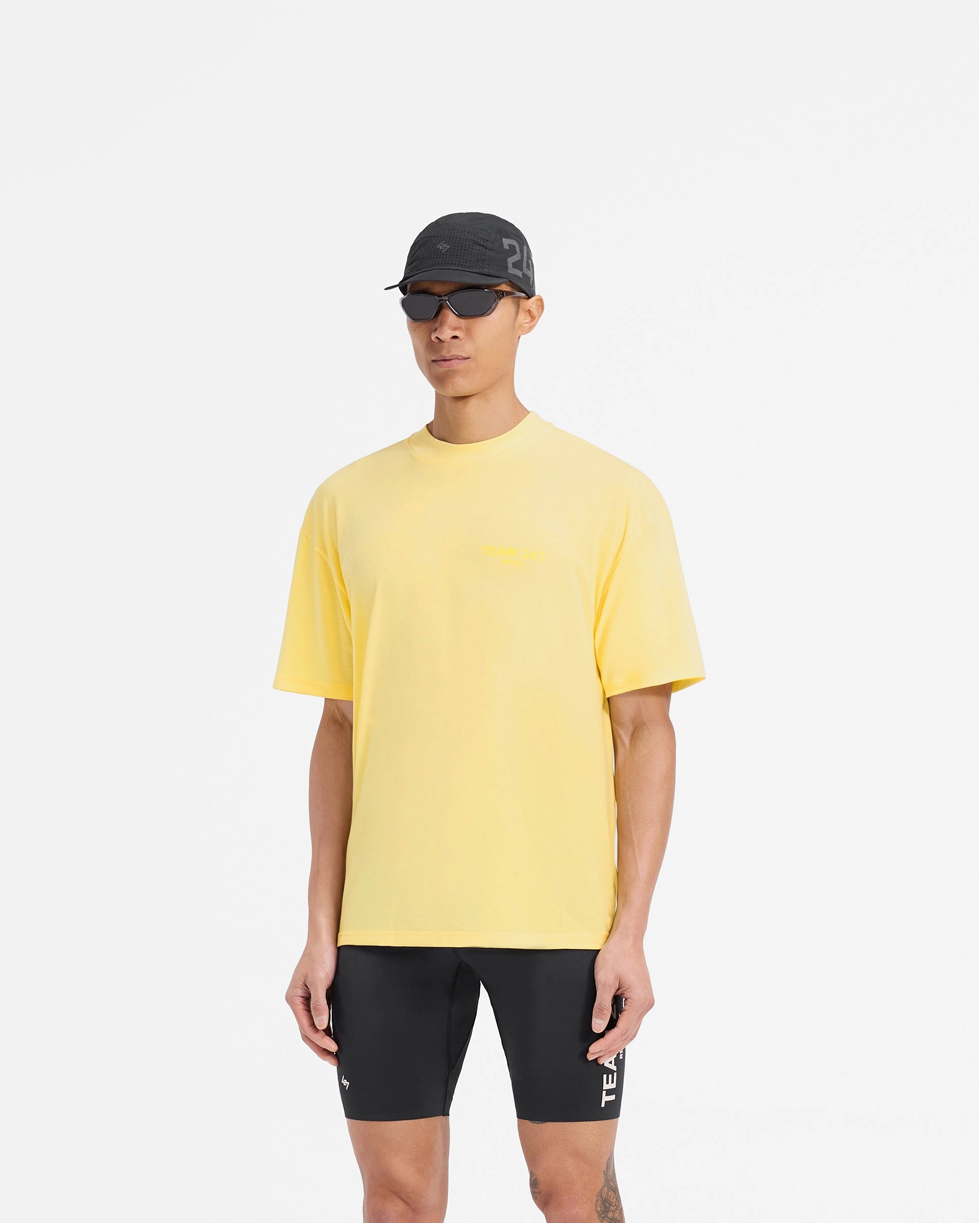 comfortable top Team 247 Oversized T-Shirt - Lemon