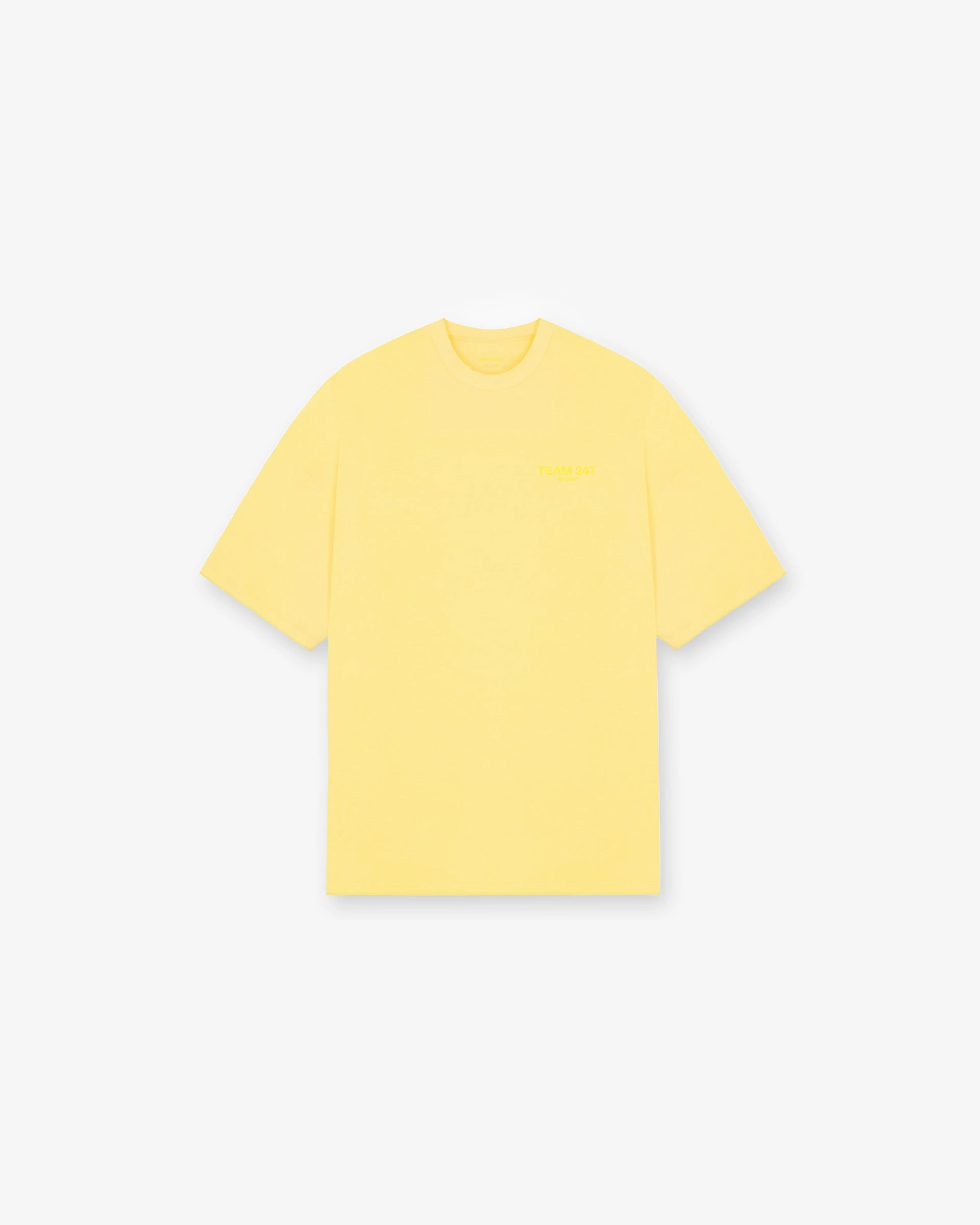 Team 247 Oversized T-Shirt - Lemon High-Quality Fabric