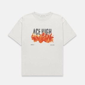 Ace High Vintage White T-Shirt Casual and Soft