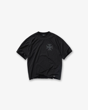 MH T-Shirt - Jet Black Taped Neckline Breathable touch