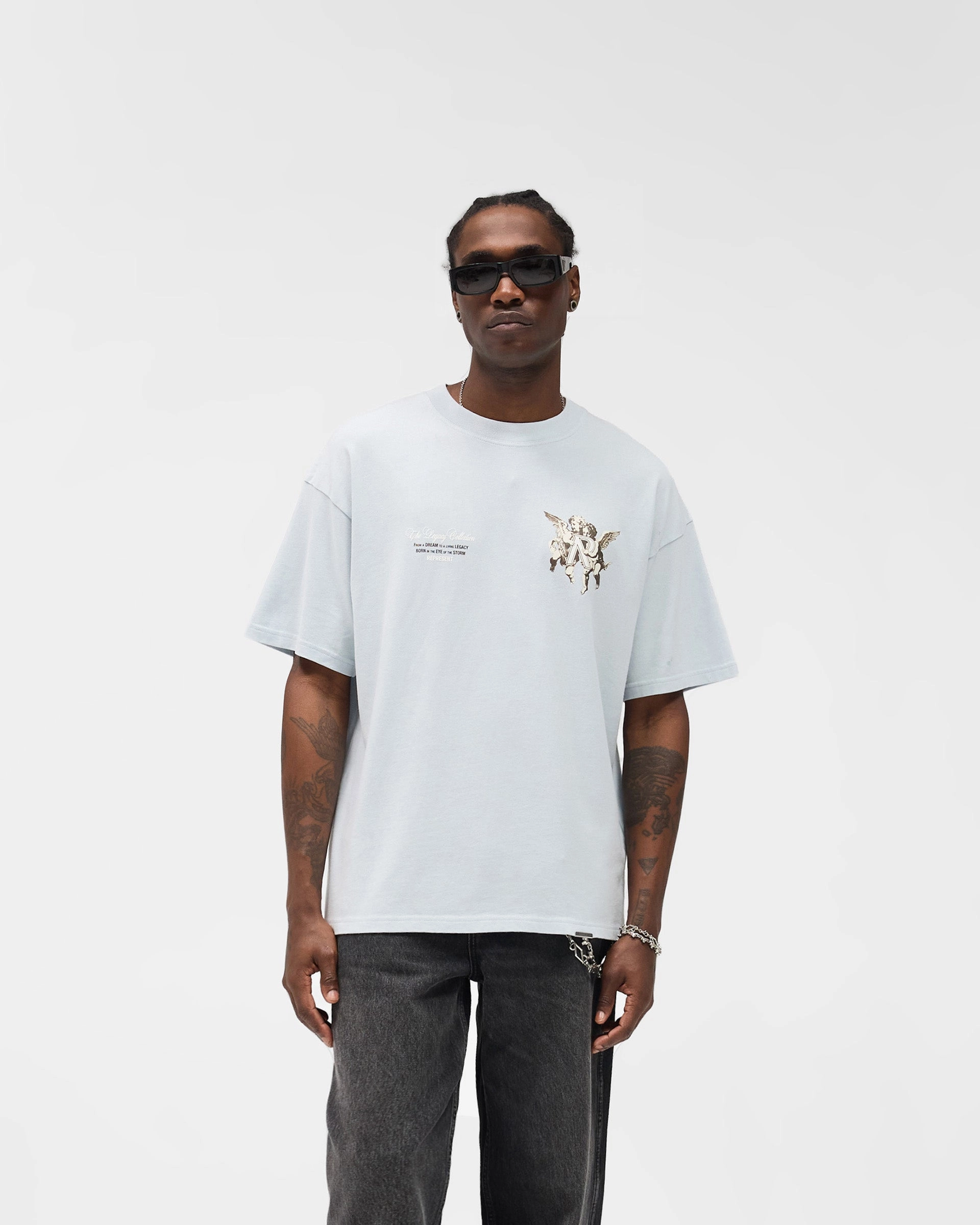 Playful Vibes Legacy Cherubs T-Shirt - Cloud