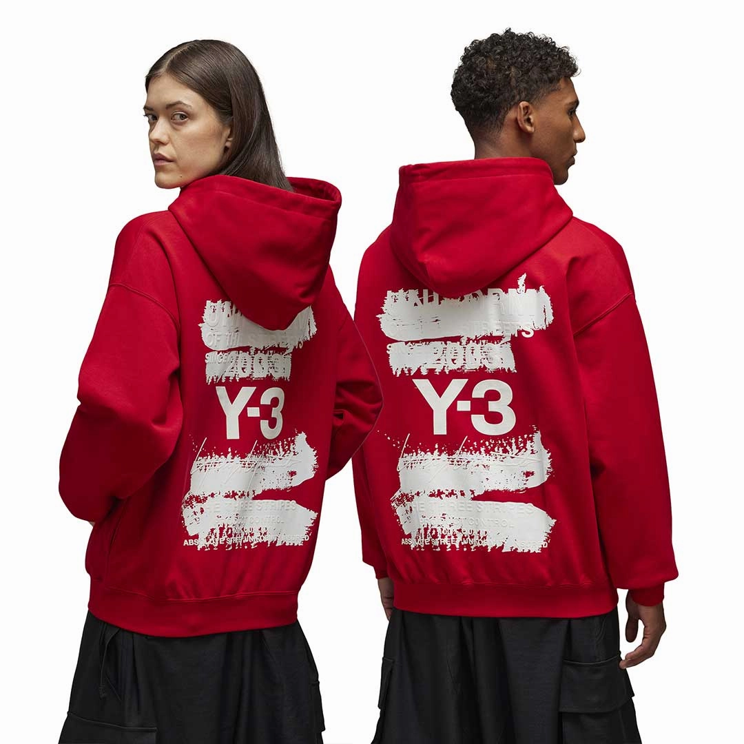 adidas - Unisex adidas x Y-3 Graphic Hoodie (JM3230) Heat Sealed Zippers Sealed Seams