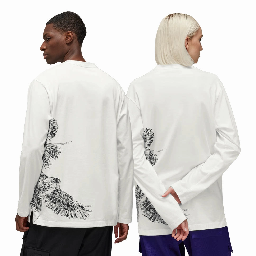Flexible Fit Wear adidas - Unisex adidas x Y-3 Graphic Long Sleeve T-Shirt (IX0404)