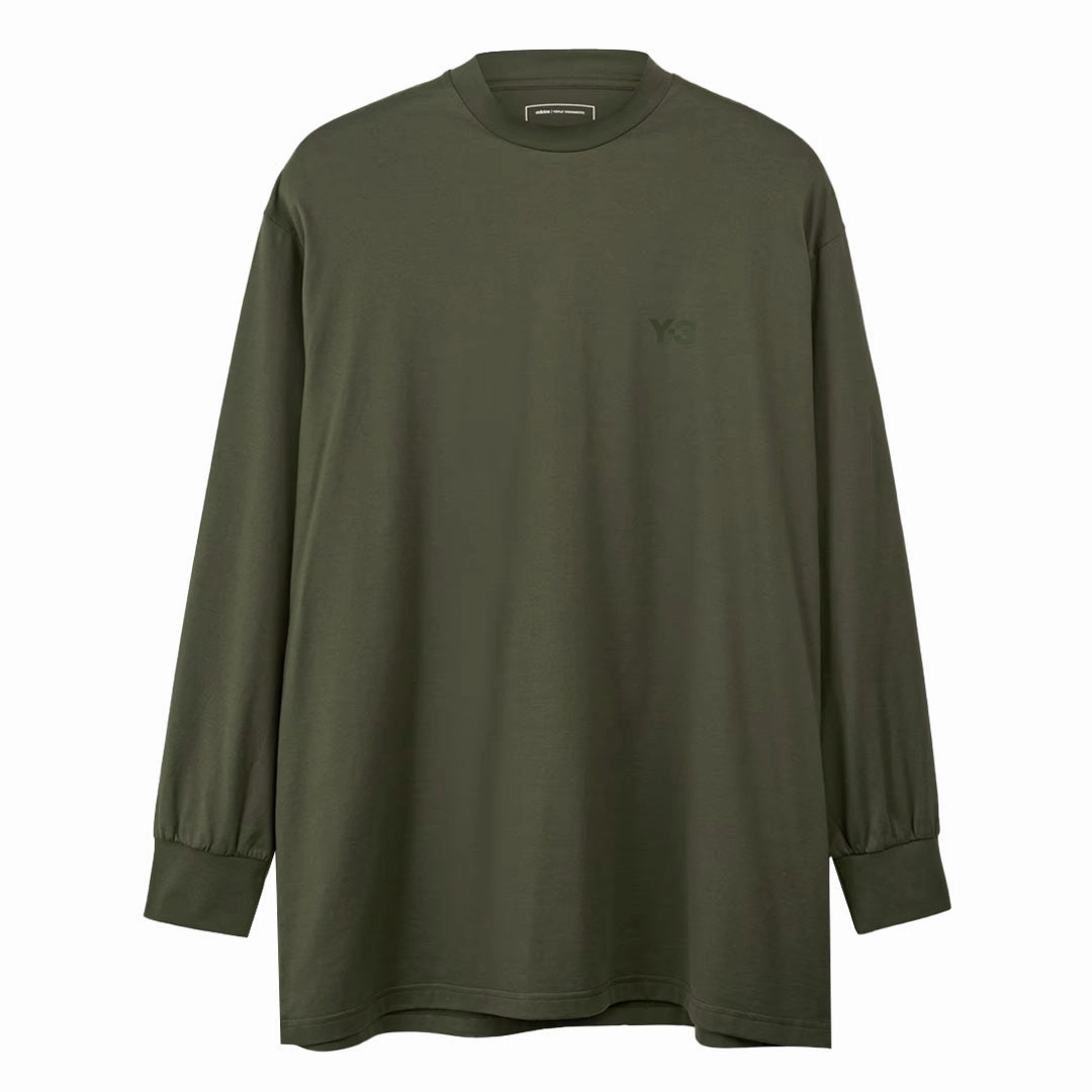 adidas - Unisex adidas x Y-3 Mock Neck Long Sleeve T-Shirt (JD9820) NonChafing Seam Placement Sporty Touch