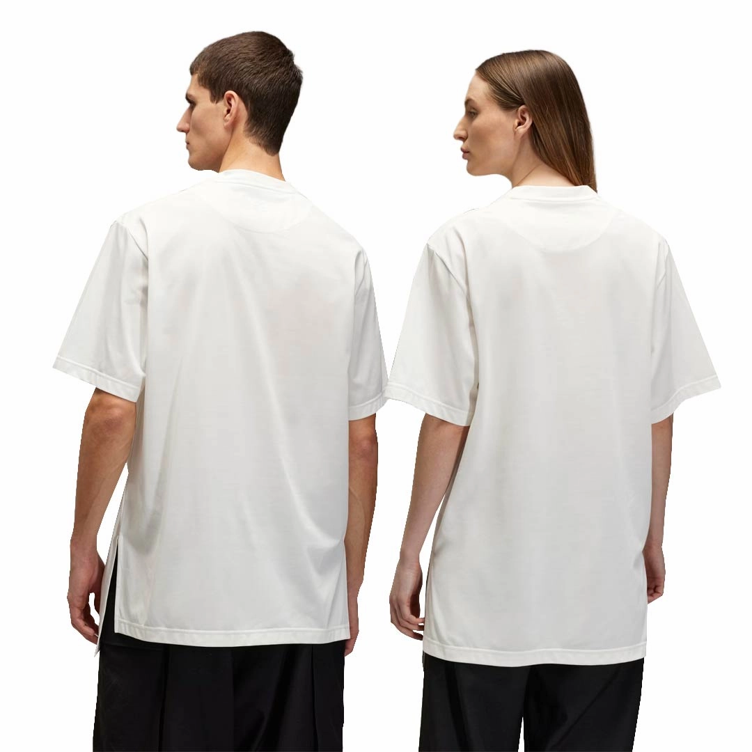 adidas - Unisex adidas x Y-3 Short Sleeve Premium T-Shirt (JM7812) Double Layered SnapFastenings