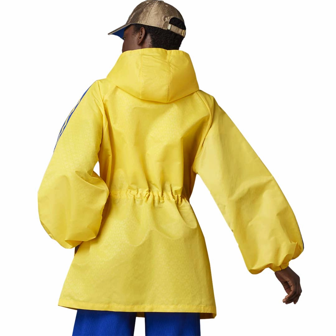 adidas - Women's Adicolor 70s Monogram Windbreaker Jacket (IB2033) Ventilated Back ConvertibleCollar