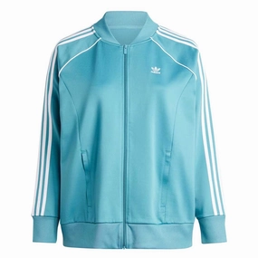adidas - Women's Adicolor Classics SST Track Jacket (Plus Size) (IL6658) Elastic Cuff Adjustment