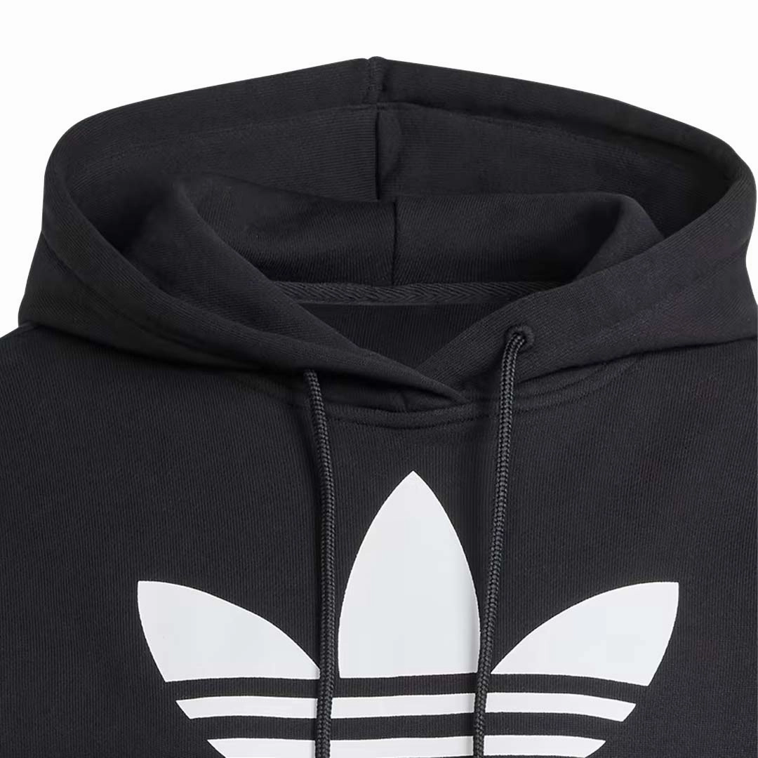 AdjustableDrawstring Smooth Flat Collar adidas - Women's Adicolor Trefoil Hoodie (IK4058)