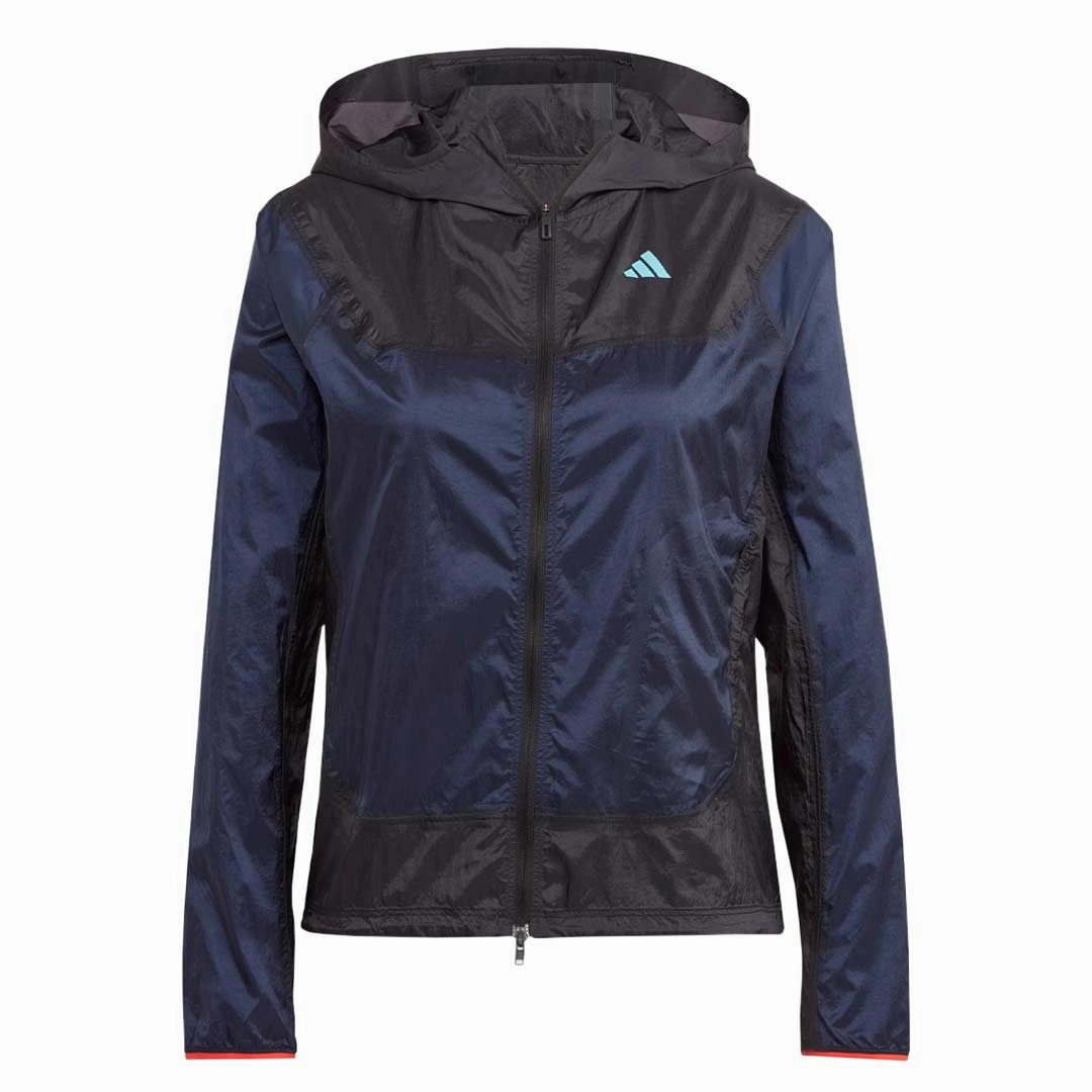 Gloss Free Texture Detachable Layers adidas - Women's Adizero Running Jacket (IM4165)