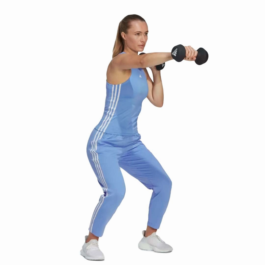 adidas - Women's Aeroready Essentials 3 Stripes Tank Top (HR7818) ContouredShoulderFit Flexible Layer Fit