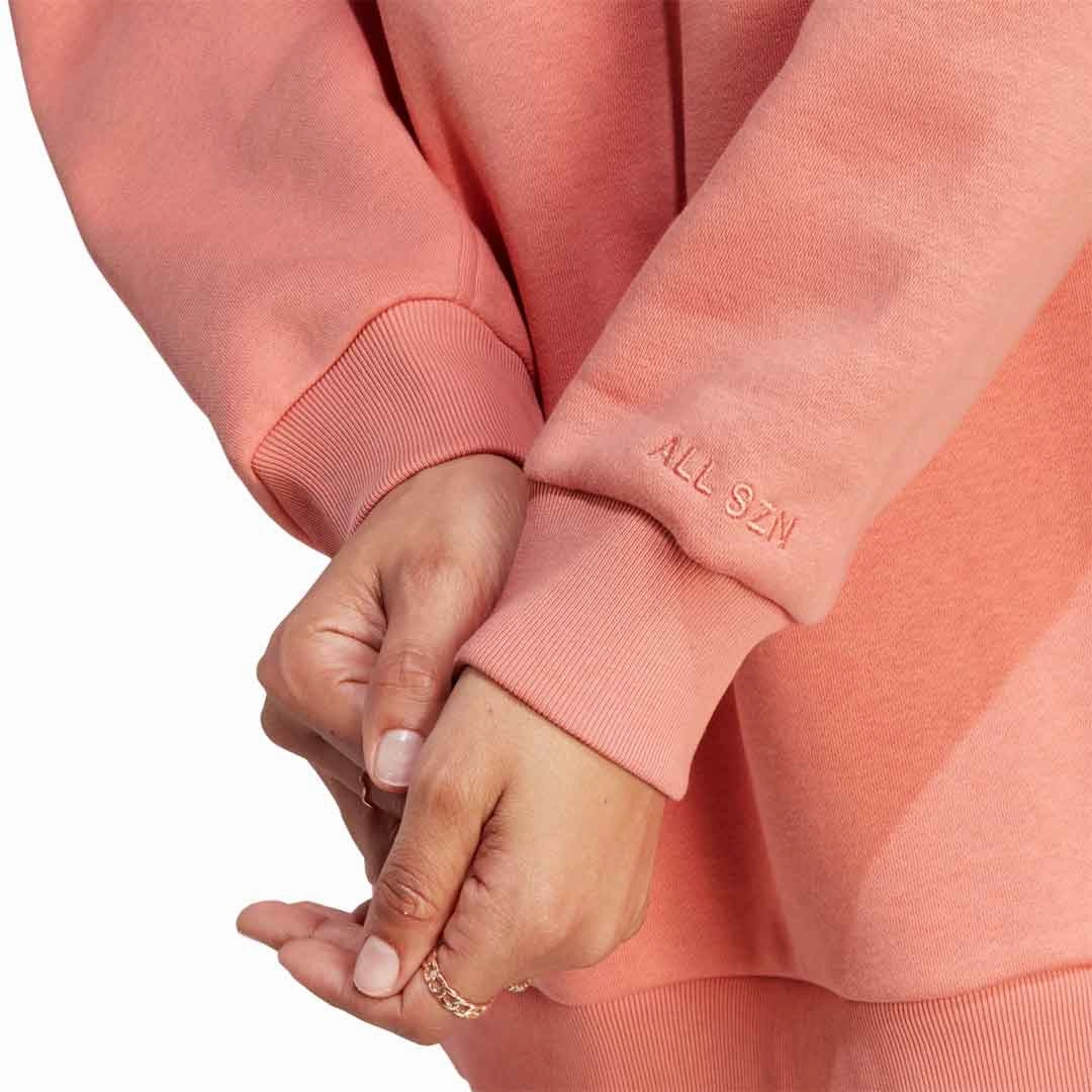 adidas - Women's All SZN Fleece Graphic Sweatshirt (IL3242) Quick Access Closures Ergonomic Articulation