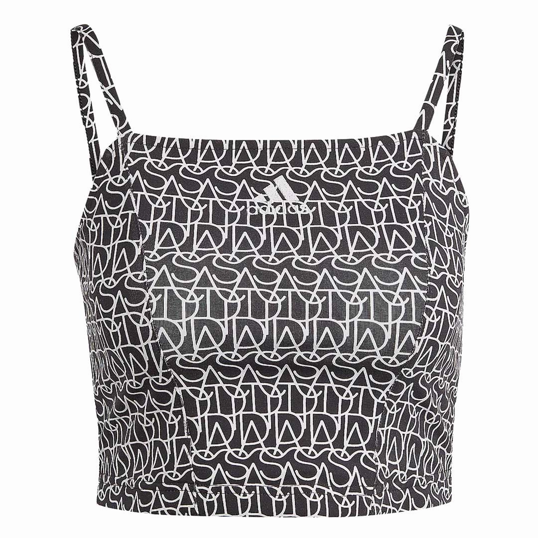 Ventilated Panels Odor Resistant Tech adidas - Women's Allover Graphic Tank Top (IC1538)