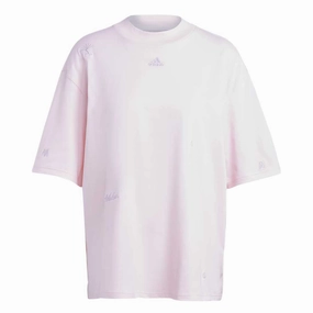 Sustainable Packaging AdjustableHem adidas - Women's Bluv Boyfriend T-Shirt (Plus Size) (IC8690)