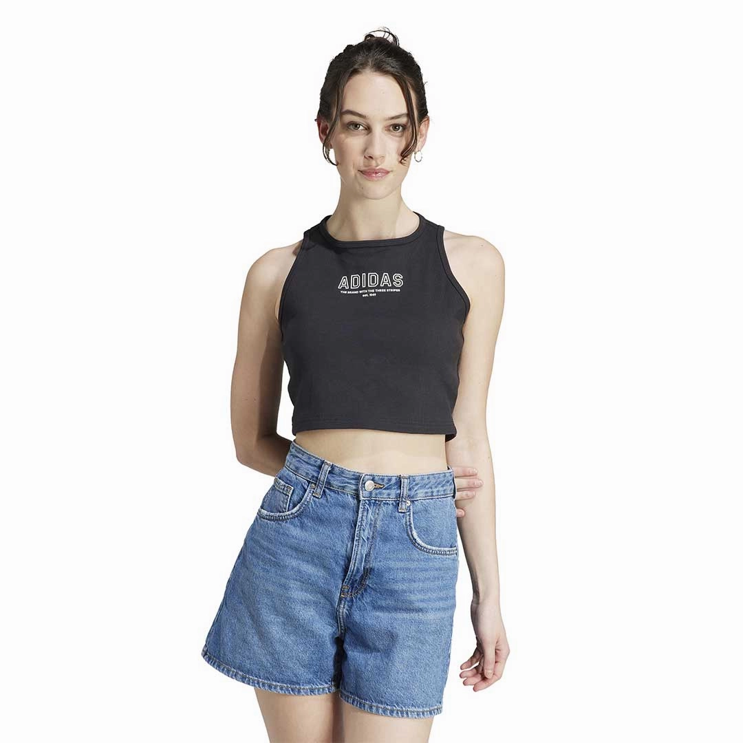 Warmth Without Bulk Tear Resistant Fabric adidas - Women's Crop Sleeveless Top (IR8373)