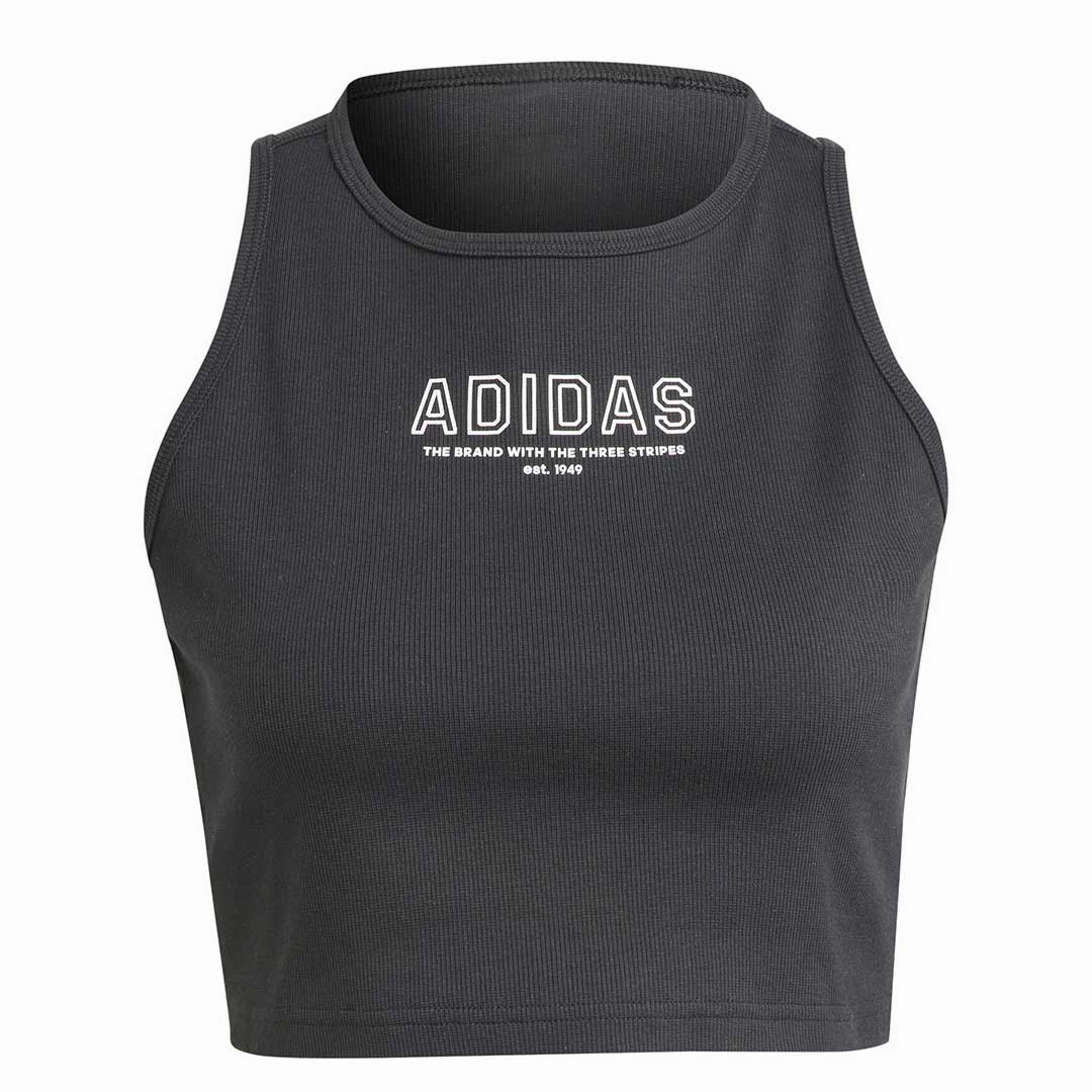 Smooth Zipper Action adidas - Women's Crop Sleeveless Top (IR8373)