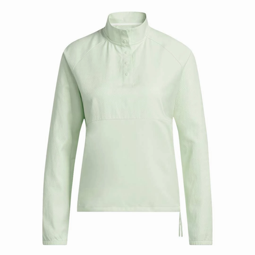 Non Restrictive Silhouette adidas - Women's Embossed 1/4 Snap Pullover (HG6991)