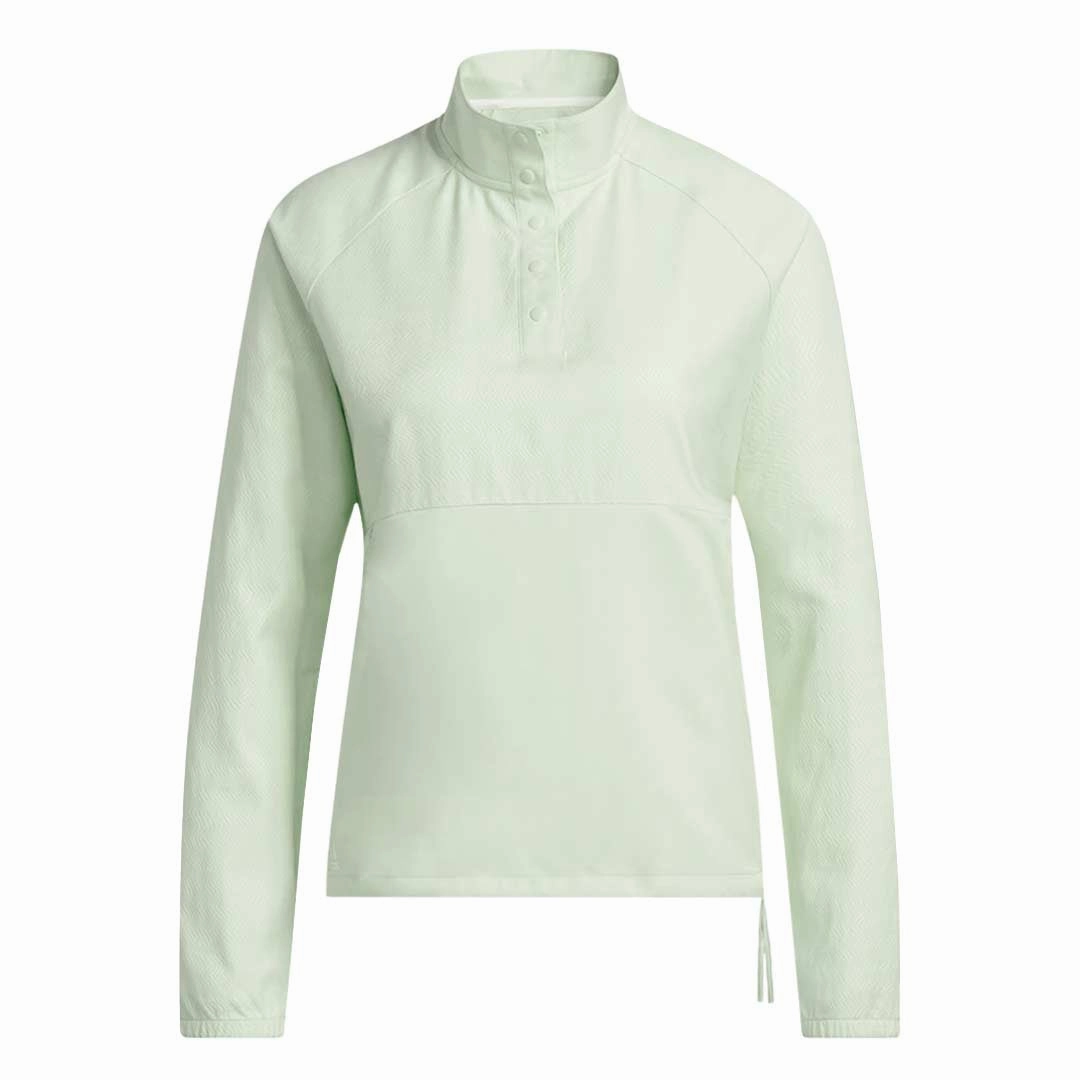 adidas - Women's Embossed 1/4 Snap Pullover (HG6991) Two Way Zipper