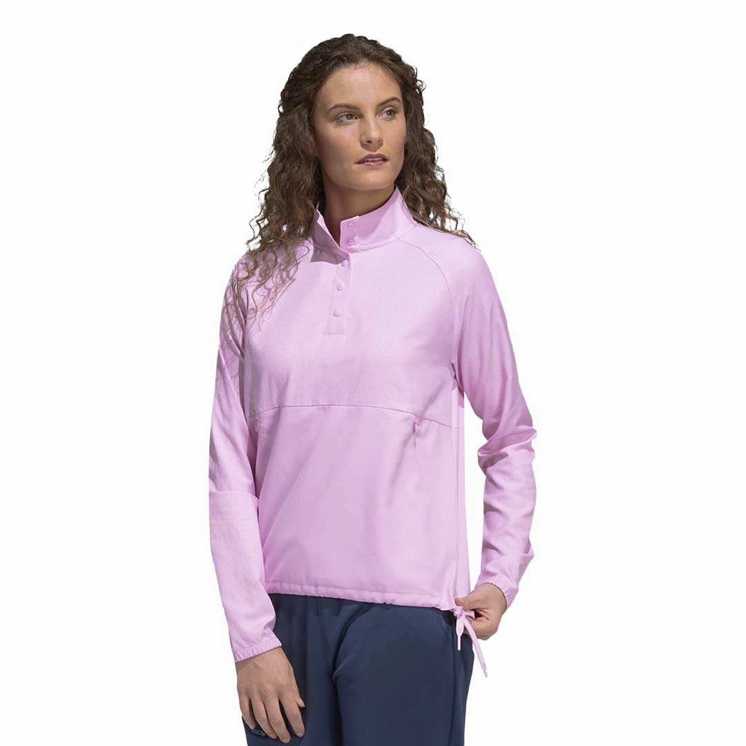 adidas - Women's Embossed 1/4 Snap Pullover (HG6992) City Commuter