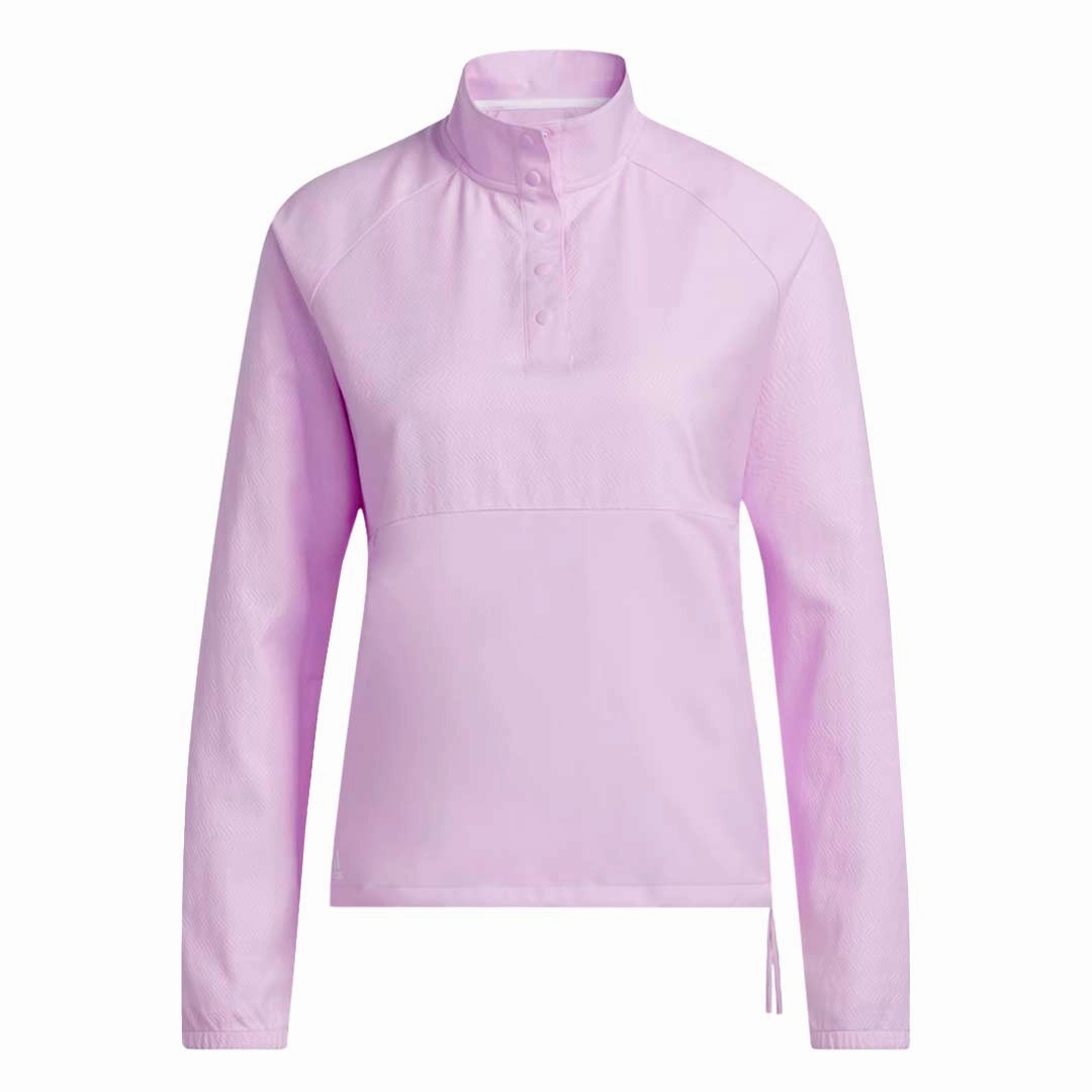 adidas - Women's Embossed 1/4 Snap Pullover (HG6992) Heat Sealed Edges UV protection layer