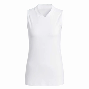 adidas - Women's Embossed Sleeveless Polo (HY7170) Ventilation Vents