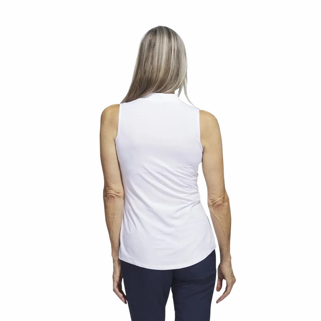 adidas - Women's Embossed Sleeveless Polo (HY7170) Light Weight CompactPacking